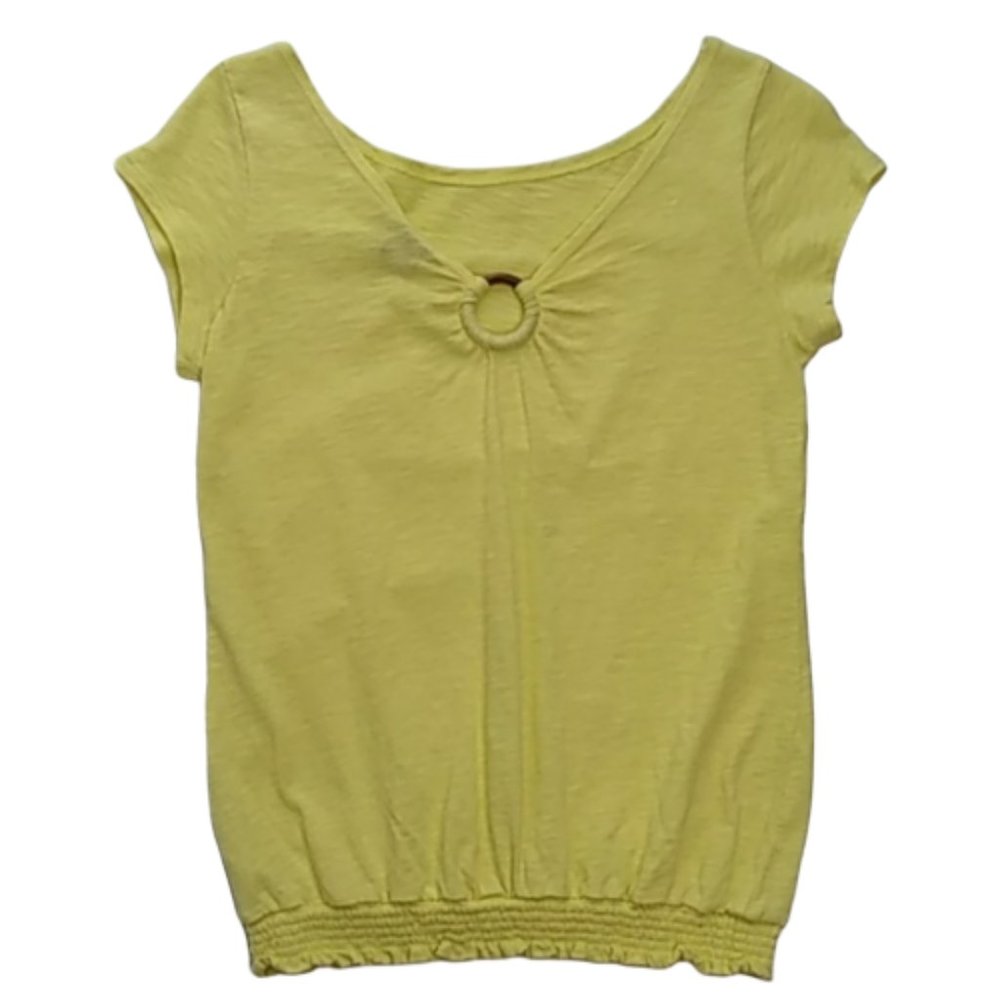 NWT Gap Wooden Ring Gathered Top